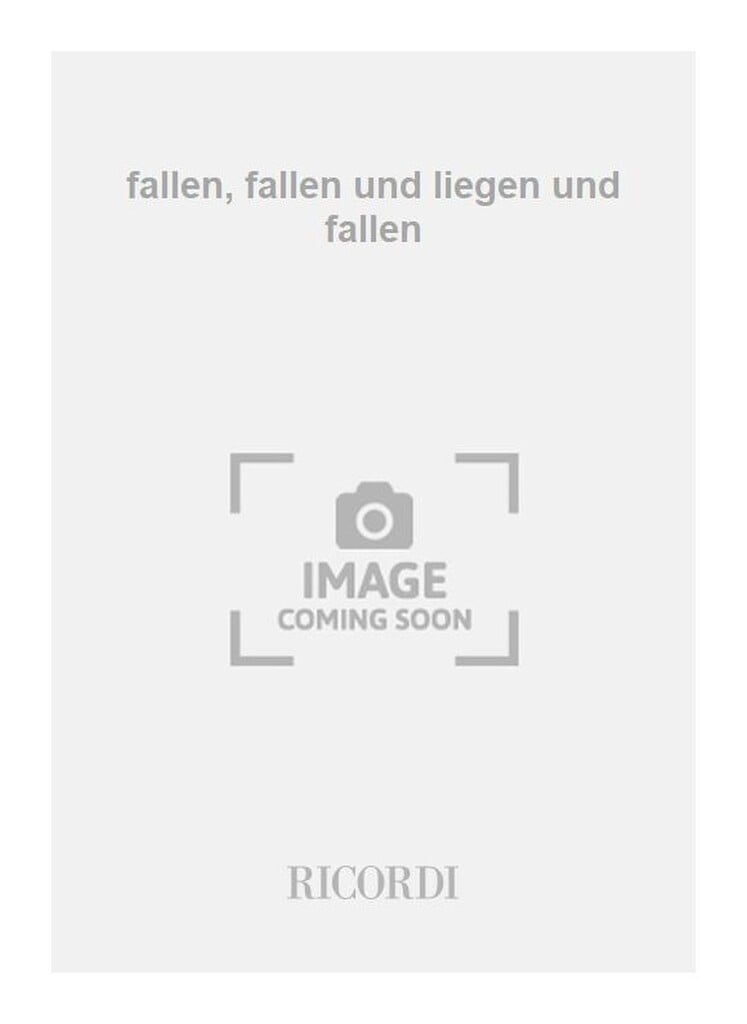 fallen, fallen und liegen und fallen